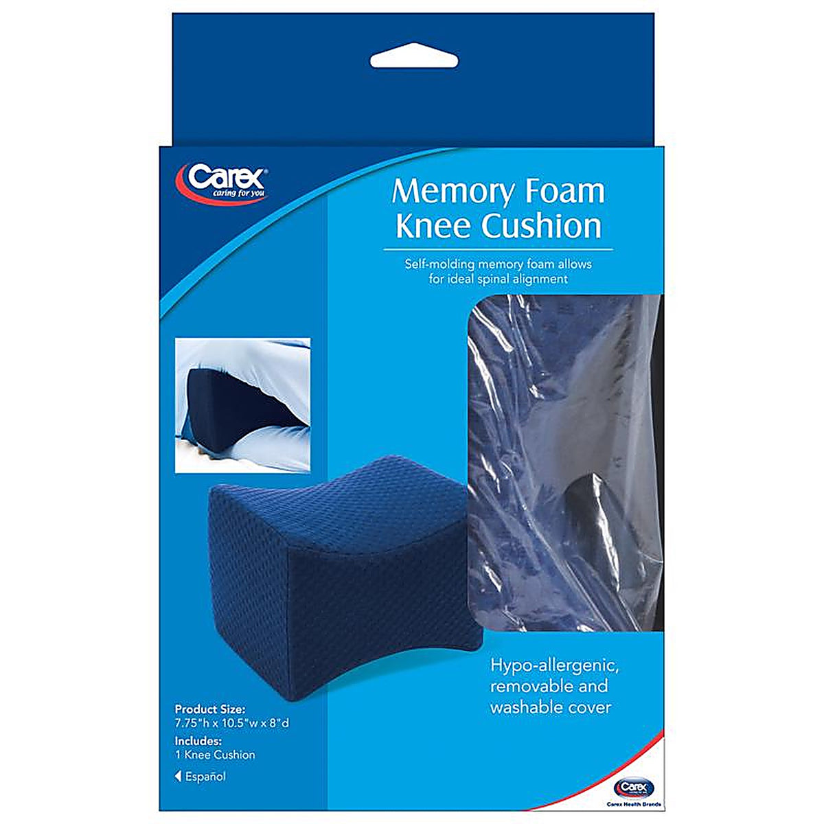 Carex - FGP10400 0000 - Health Brands Navy Pillow 1 Pack