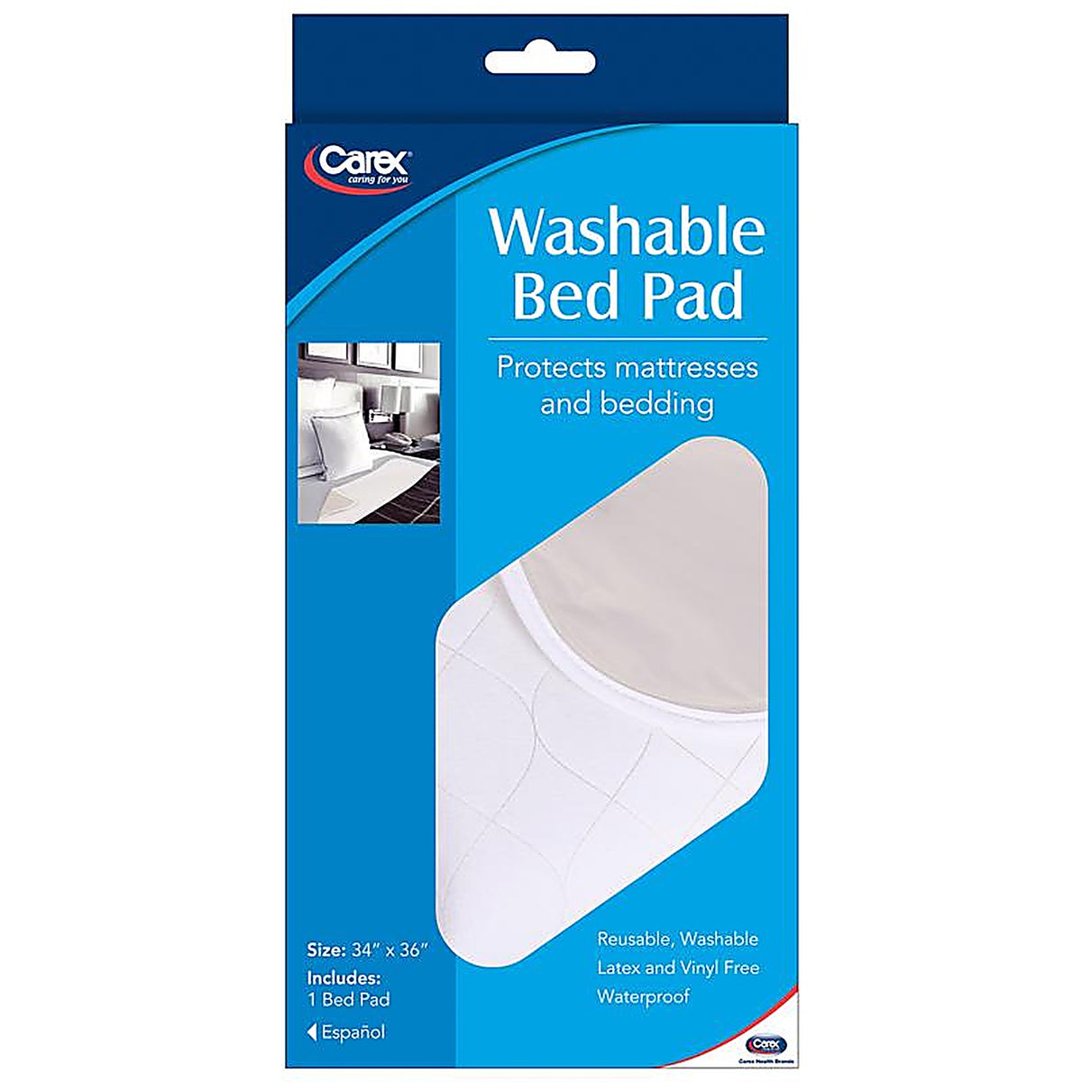 Carex - FGP30200 0000 - Health Brands White Polyester Mattress Cover