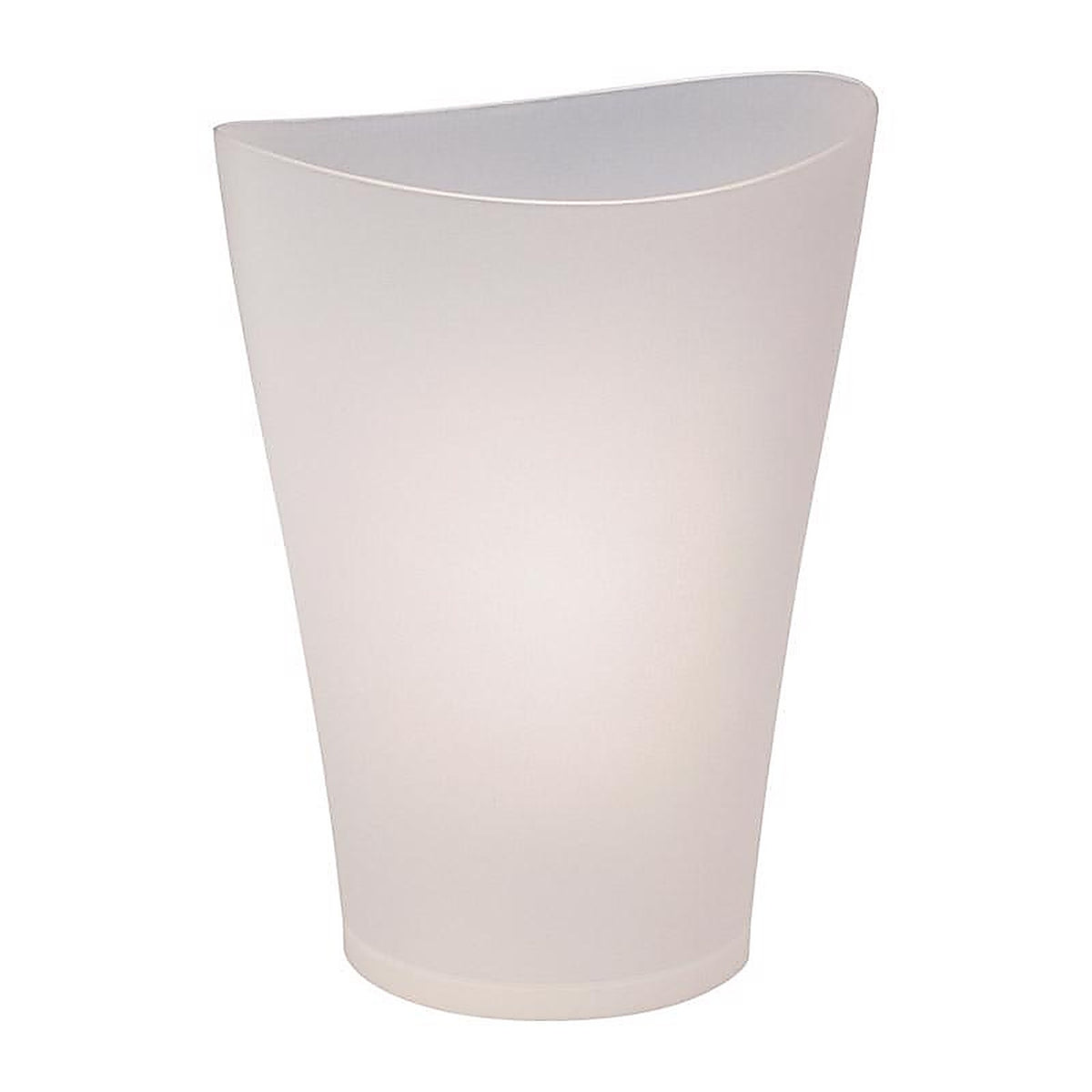 Rubbermaid 2902-00 Spa Works 2.25 gal Clear Plastic Vanity Wastebasket