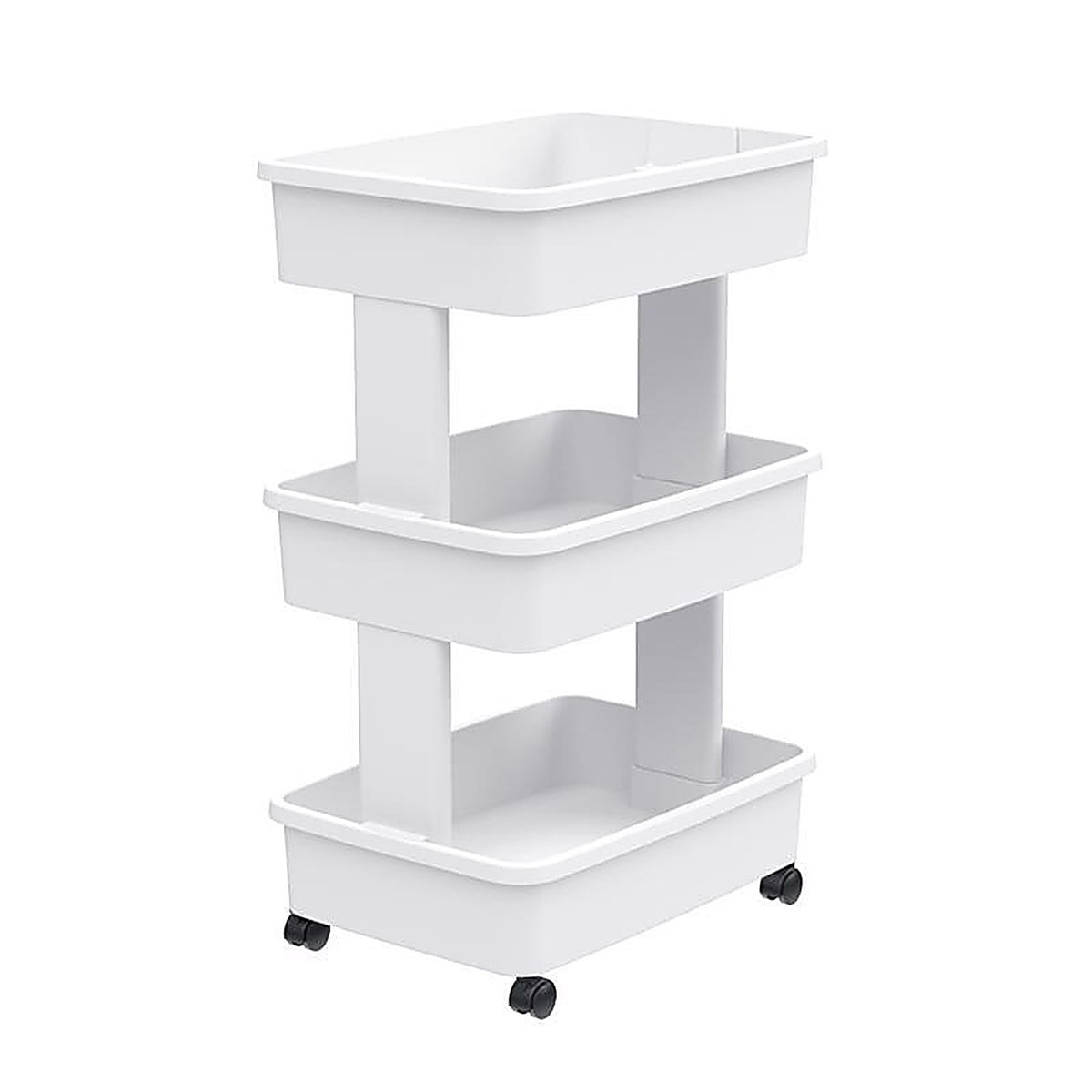 Starplast - FG006557 - 27.2 In. H X 12.5 In. W X 17.4 In. D 3-Tier Storage Cart