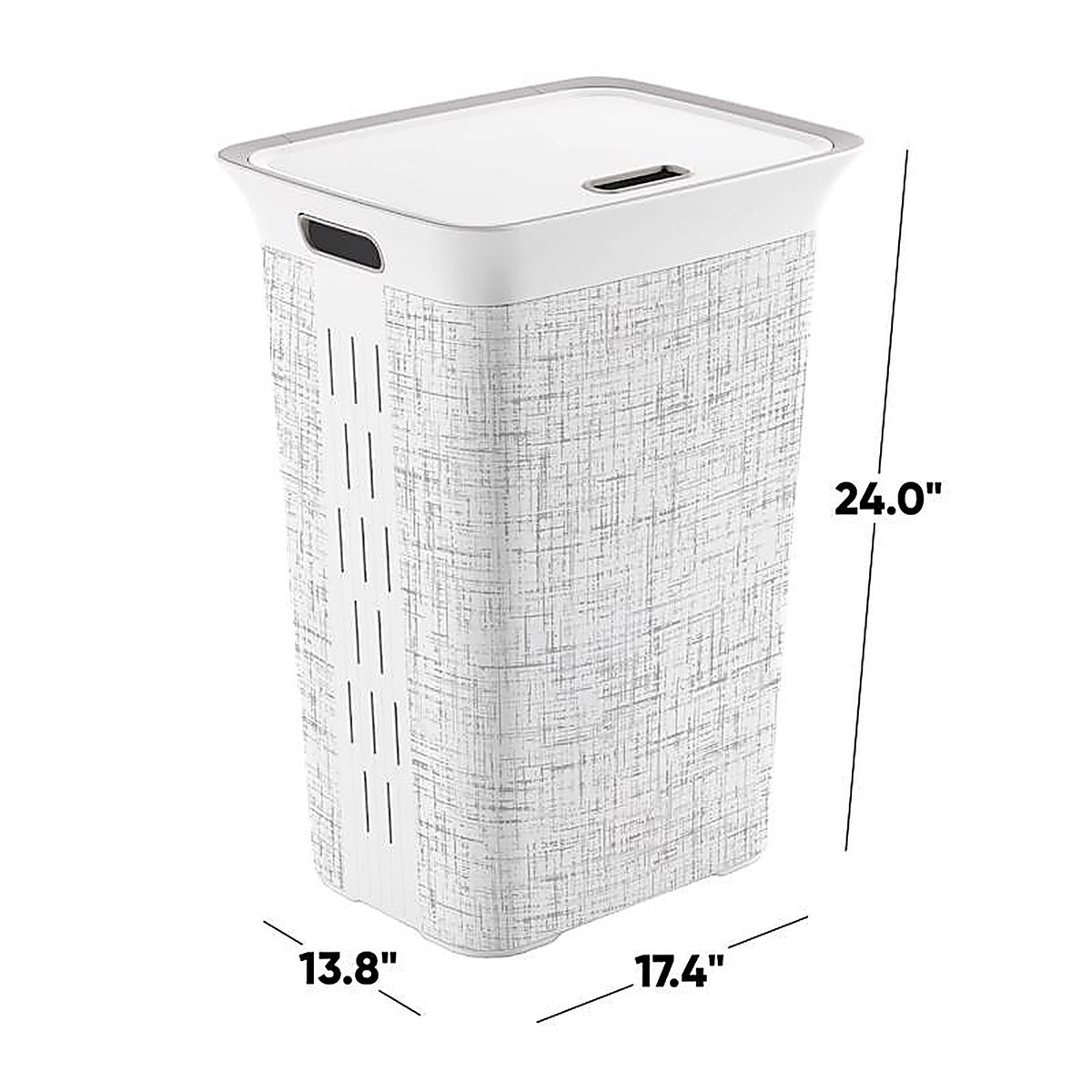 Curver - 251169 - White Resin Laundry Hamper