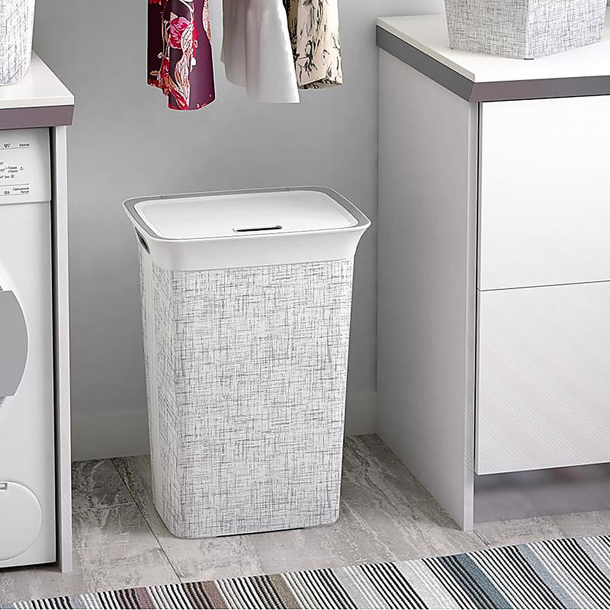 Curver - 251169 - White Resin Laundry Hamper