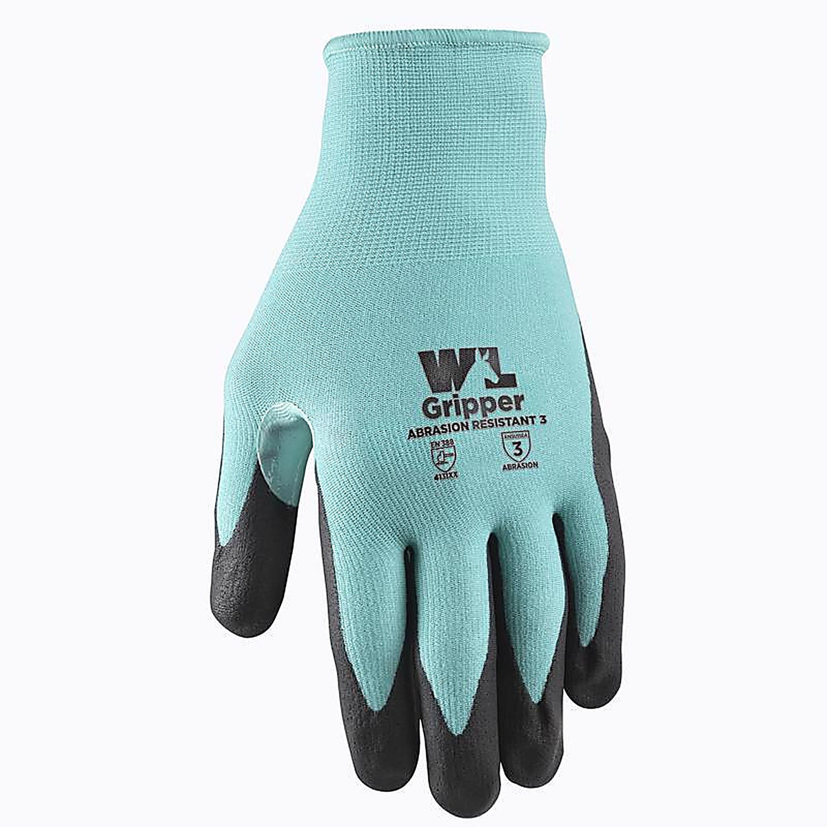 Wells Lamont - 692M-302 - Womens Indoor/Outdoor Gripper Grip Gloves Teal M 1 Pair