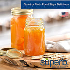 Superb - 90305 - Seal-It-Right Regular Mouth Canning Lids and Bands 12 Pack