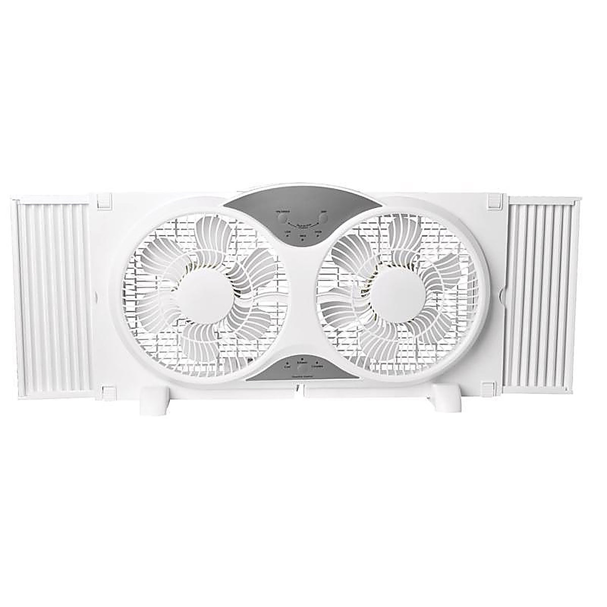 Perfect Aire - 2PAFW9 - 9 In. H 3 Speed Electronically Reversible Twin Window Fan Remote Control