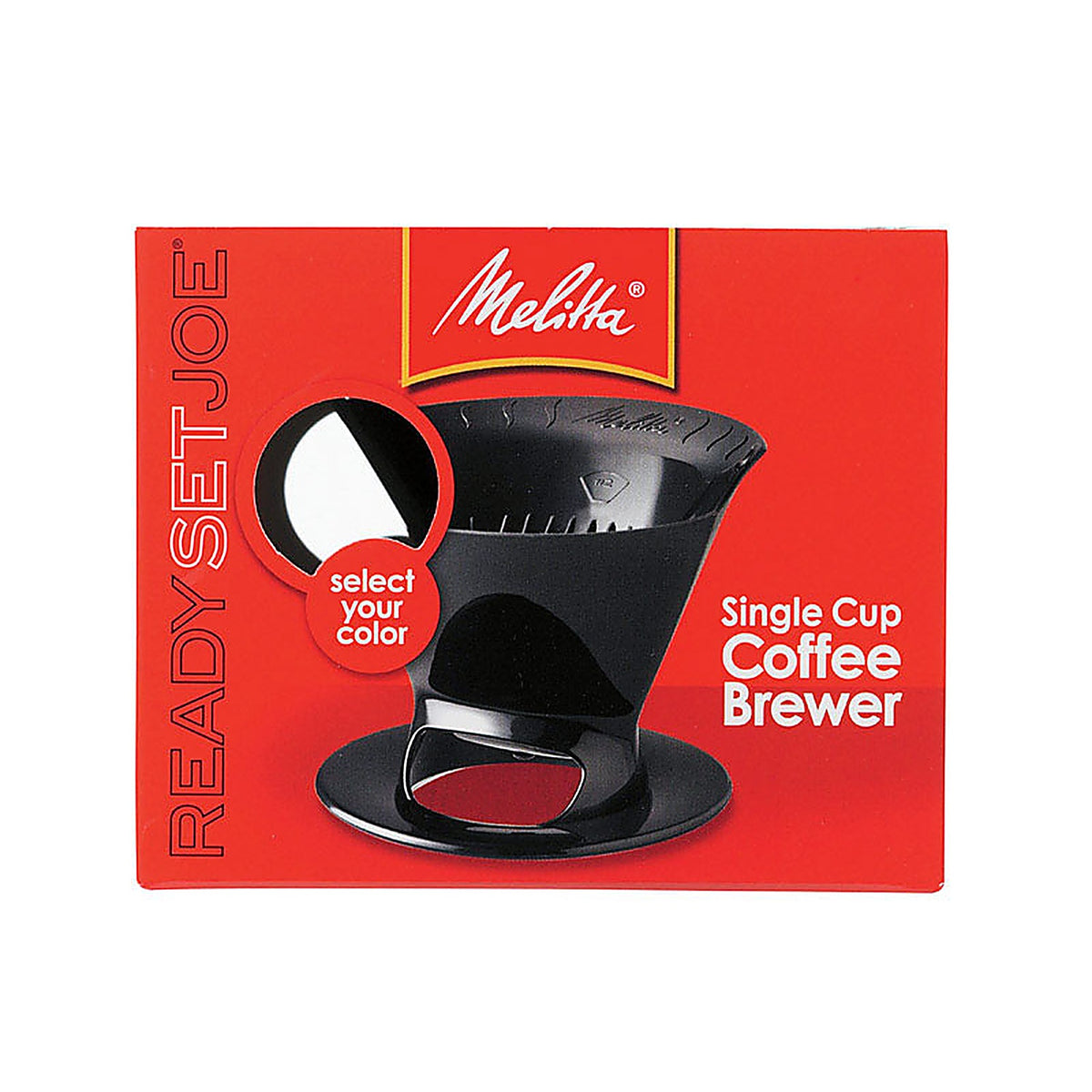 Melitta 64007 Ready Set Joe 1 cups Black Pour-Over Coffee Brewer