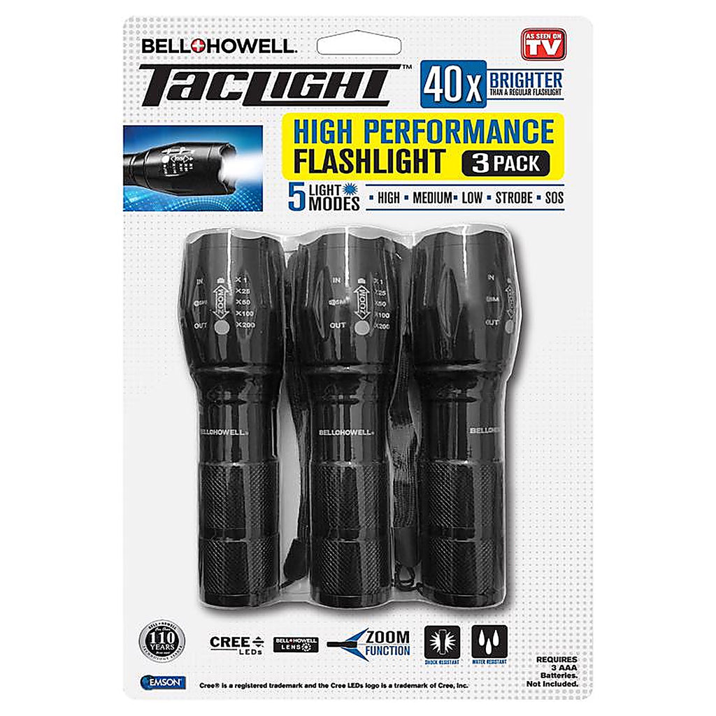 Bell & Howell - 7000 - Black LED Tactical Flashlight