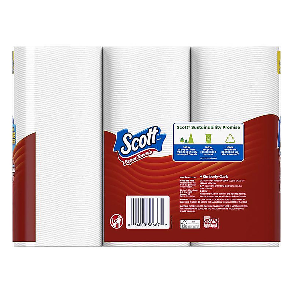 Scott - 56668 - Paper Towels 108 Sheet 1 Ply 6 Pack