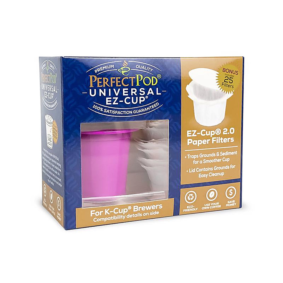 Perfect Pod - K11410 - Purple Plastic Disposable Cup Filters