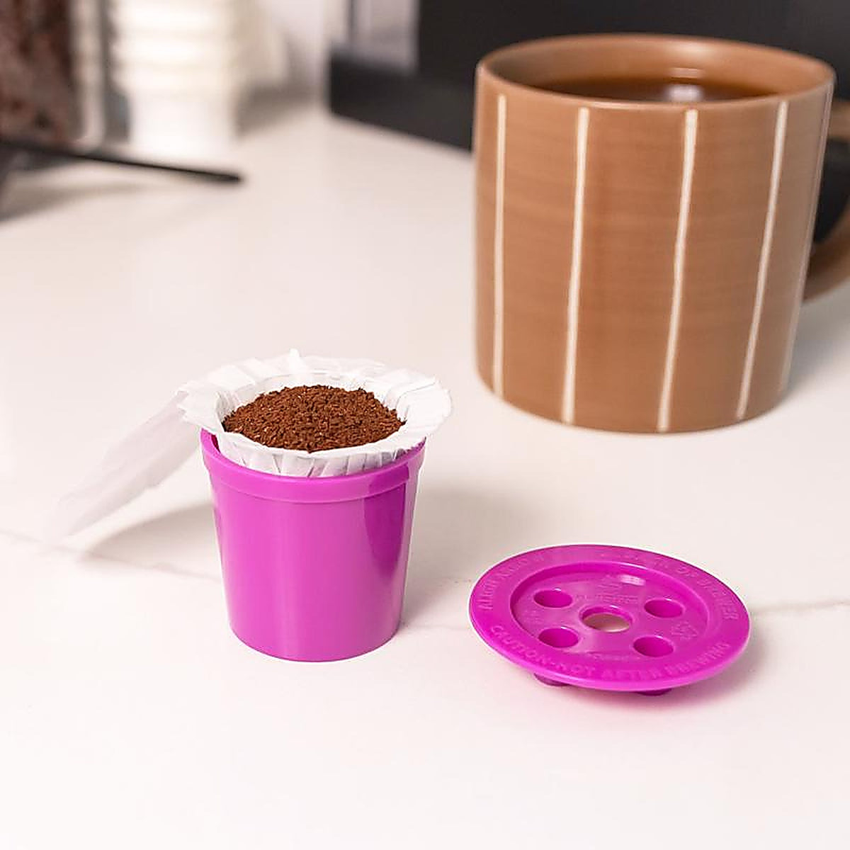 Perfect Pod - K11410 - Purple Plastic Disposable Cup Filters