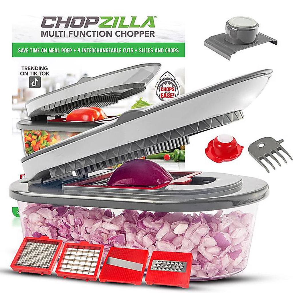 Chopzilla - 6272 - Gray Plastic/Stainless Steel Food Chopper
