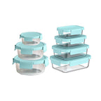 Bentgo - BGPLGLPK3-SA - Aqua Food Storage Container Set 7 Pack