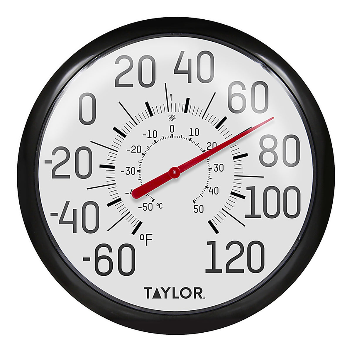 Taylor 6700N Decorative Dial Thermometer Plastic White