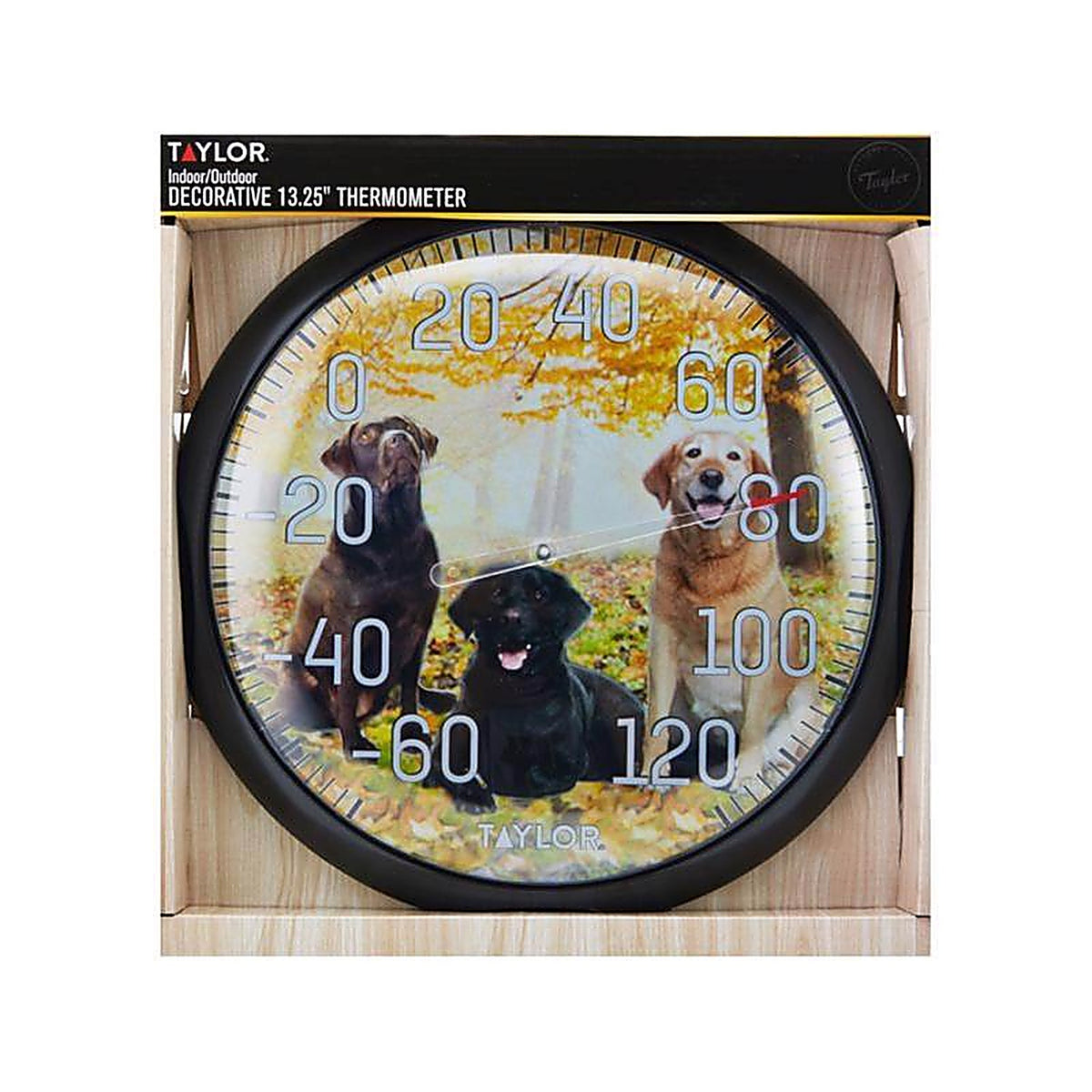 Taylor 6703N Dogs Design Dial Thermometer Plastic Multicolored