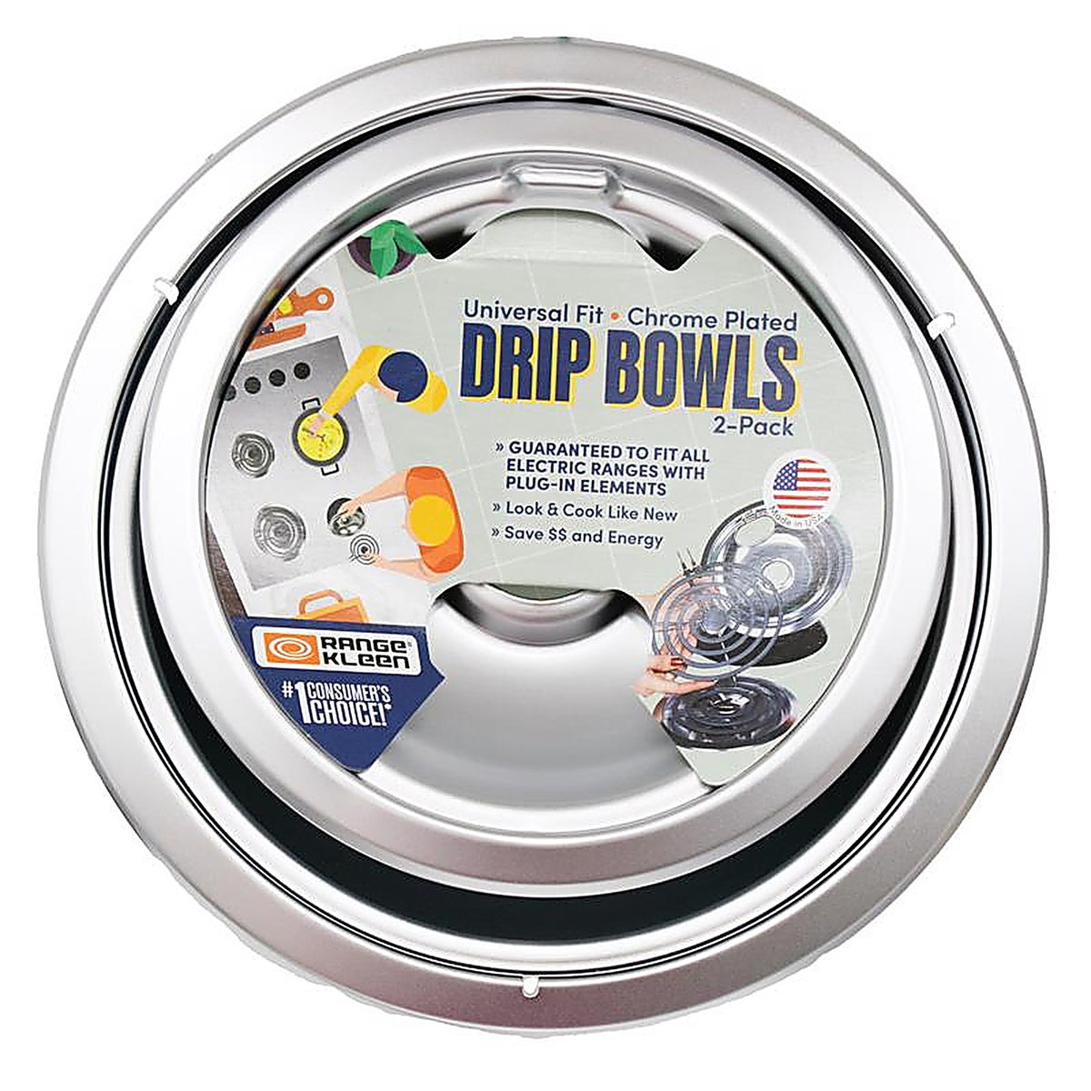 Range Kleen - R101C2 - Steel Drip Bowls