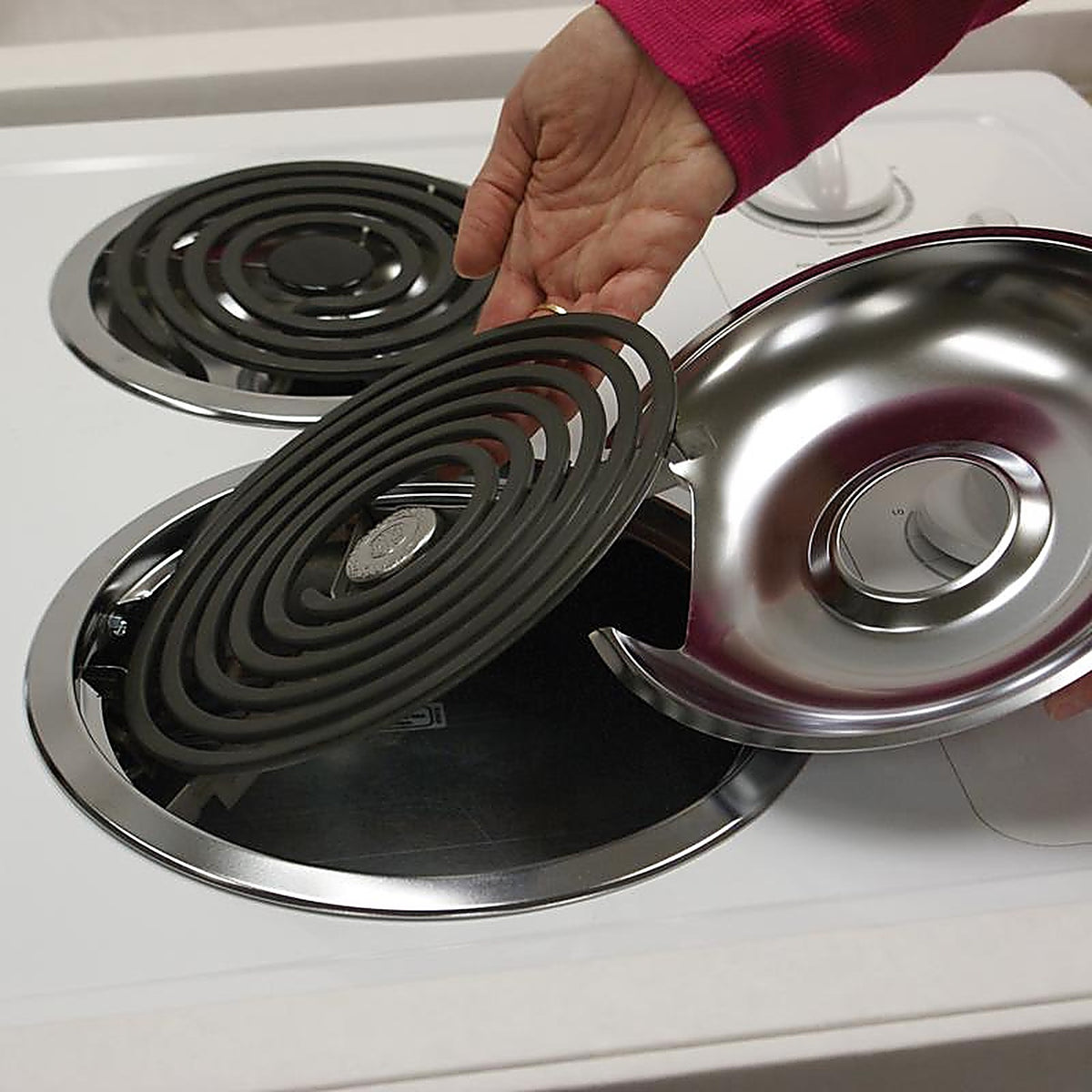 Range Kleen - 1034R68U4X - Steel Drip Pans and Trim Rings 6.19 In. W