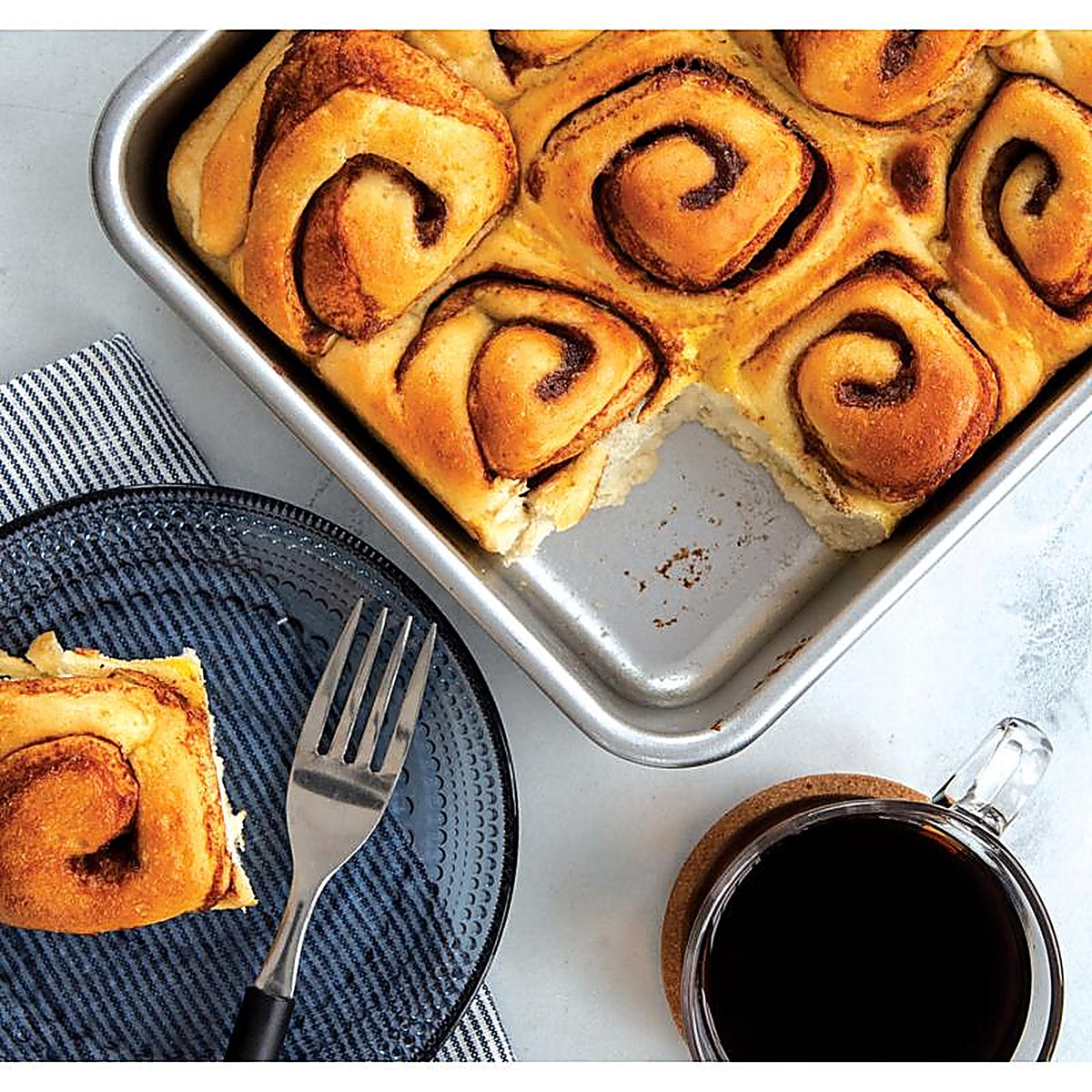 Nordic Ware - 47500 - 8 In. W X 8 In. L Cake Pan Silver 1 Piece