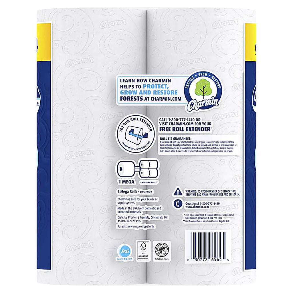 Charmin - 80835945 - Toilet Paper 6 Rolls 208 Sheet