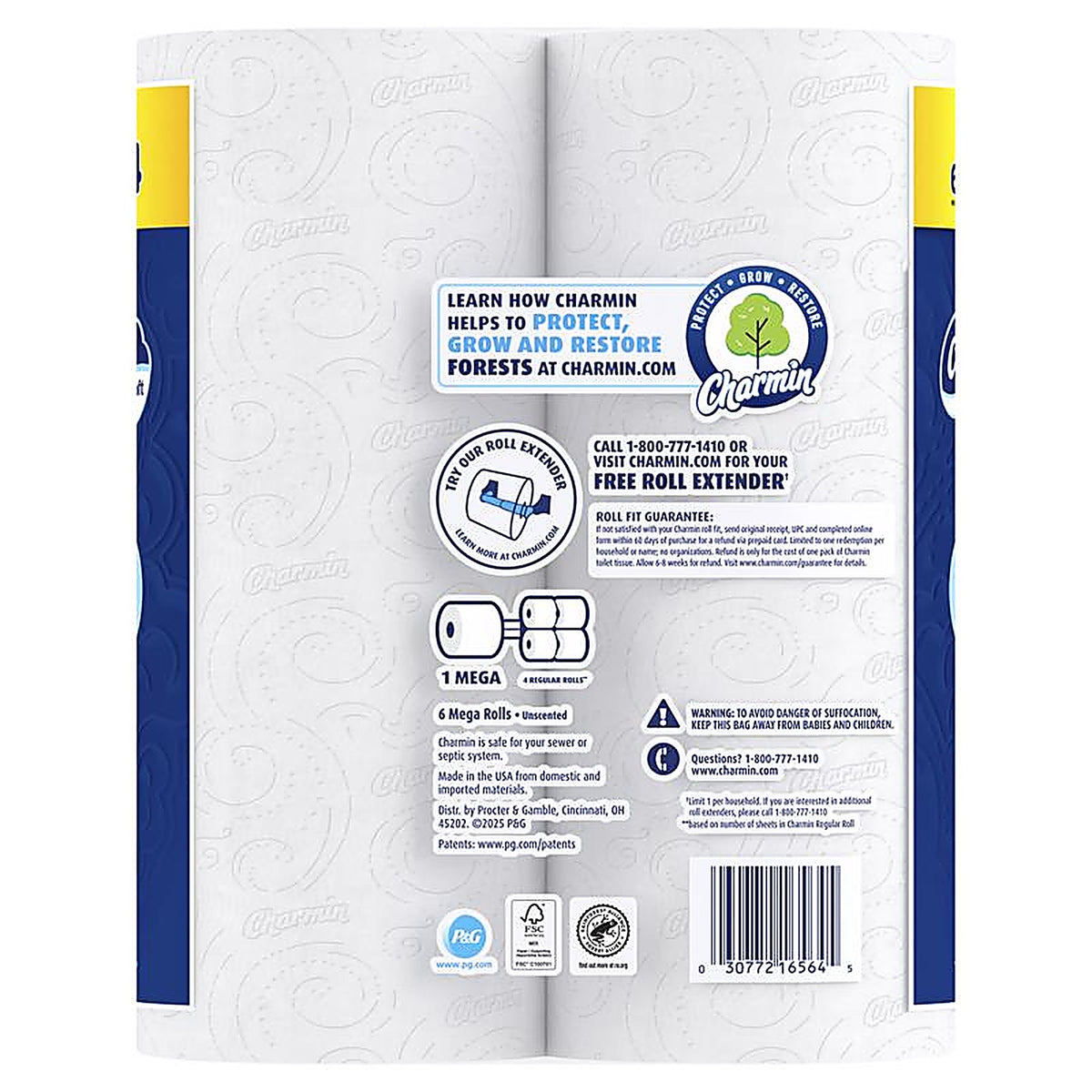 Charmin - 80835945 - Toilet Paper 6 Rolls 208 Sheet