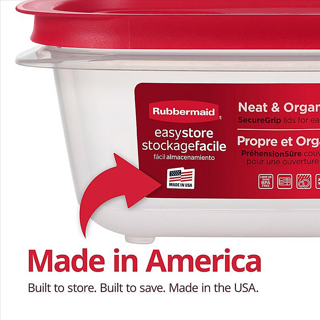 Rubbermaid - 2210148 - Easy Store 28.8 Cups Clear Food Container and Lid 1 Pack
