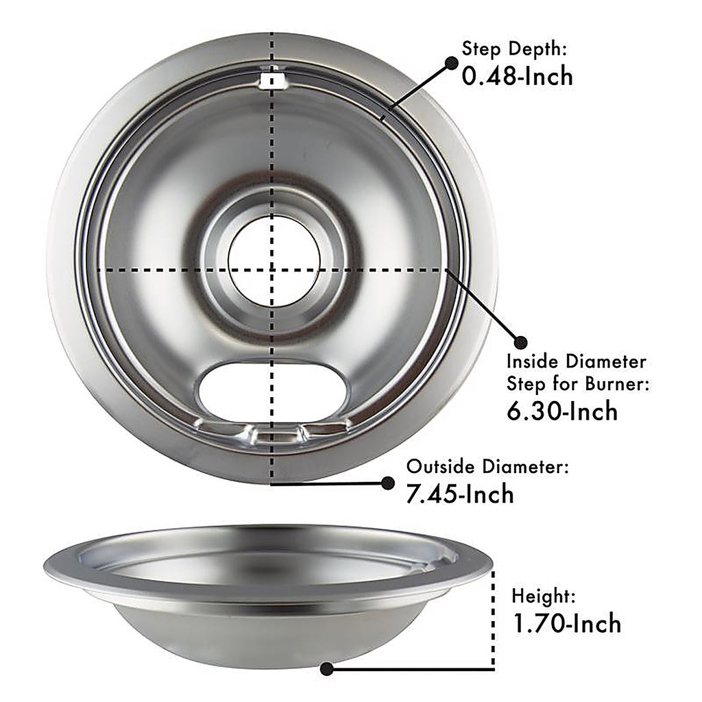 Range Kleen - 125ABULK12 - Steel Drip Bowls