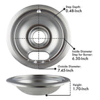 Range Kleen - 125ABULK12 - Steel Drip Bowls