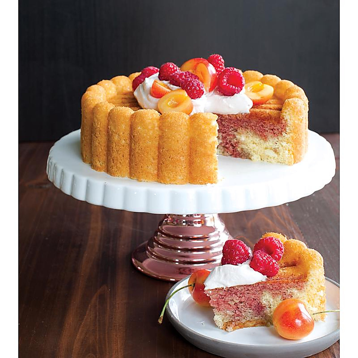 Nordic Ware - 83577 - 8.75 In. W X 8.75 In. L 8 In. Charlotte Cake Pan Pink 1 Piece