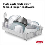 OXO - 1473480 - Good Grips 19 In. L X 16 In. W X 5 In. H Gray Stainless Steel Dish Rack
