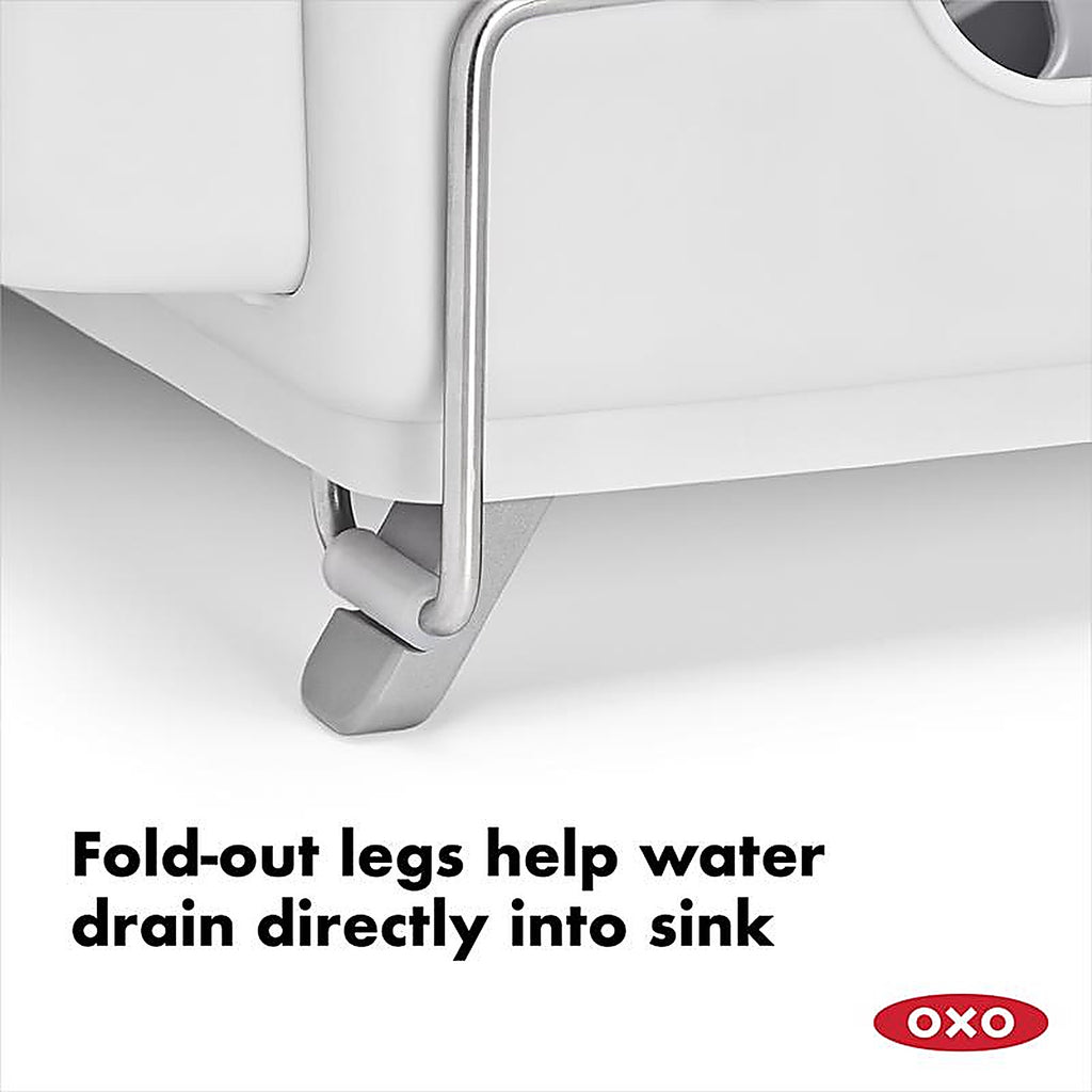 OXO - 1473480 - Good Grips 19 In. L X 16 In. W X 5 In. H Gray Stainless Steel Dish Rack