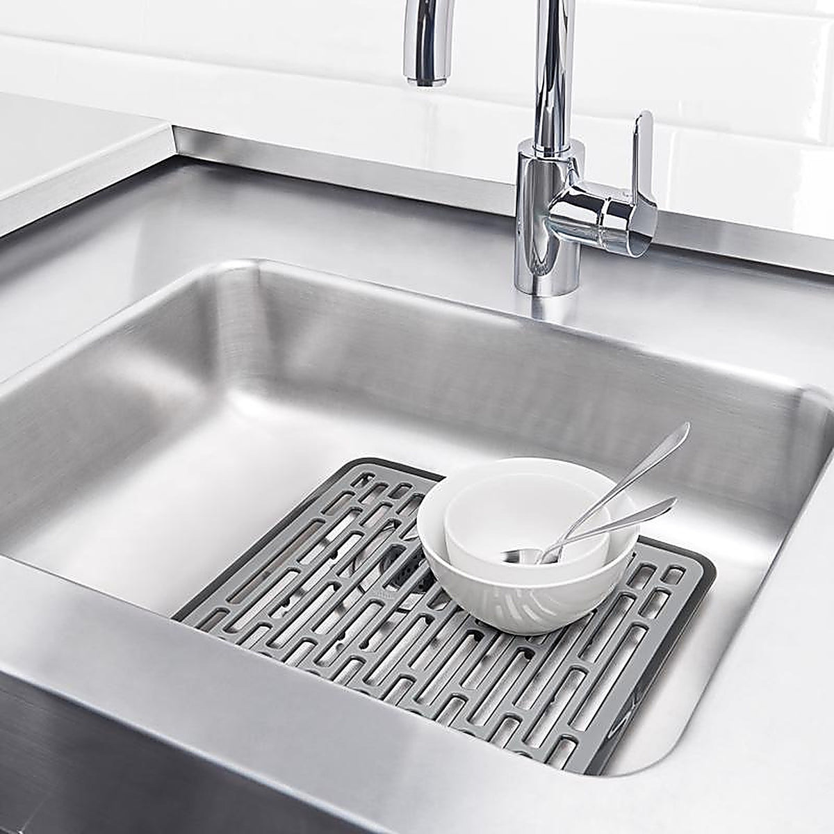 OXO - 13190610 - Good Grips 12 In. L X 12 In. W X 1 In. H Silicone Sink Mat