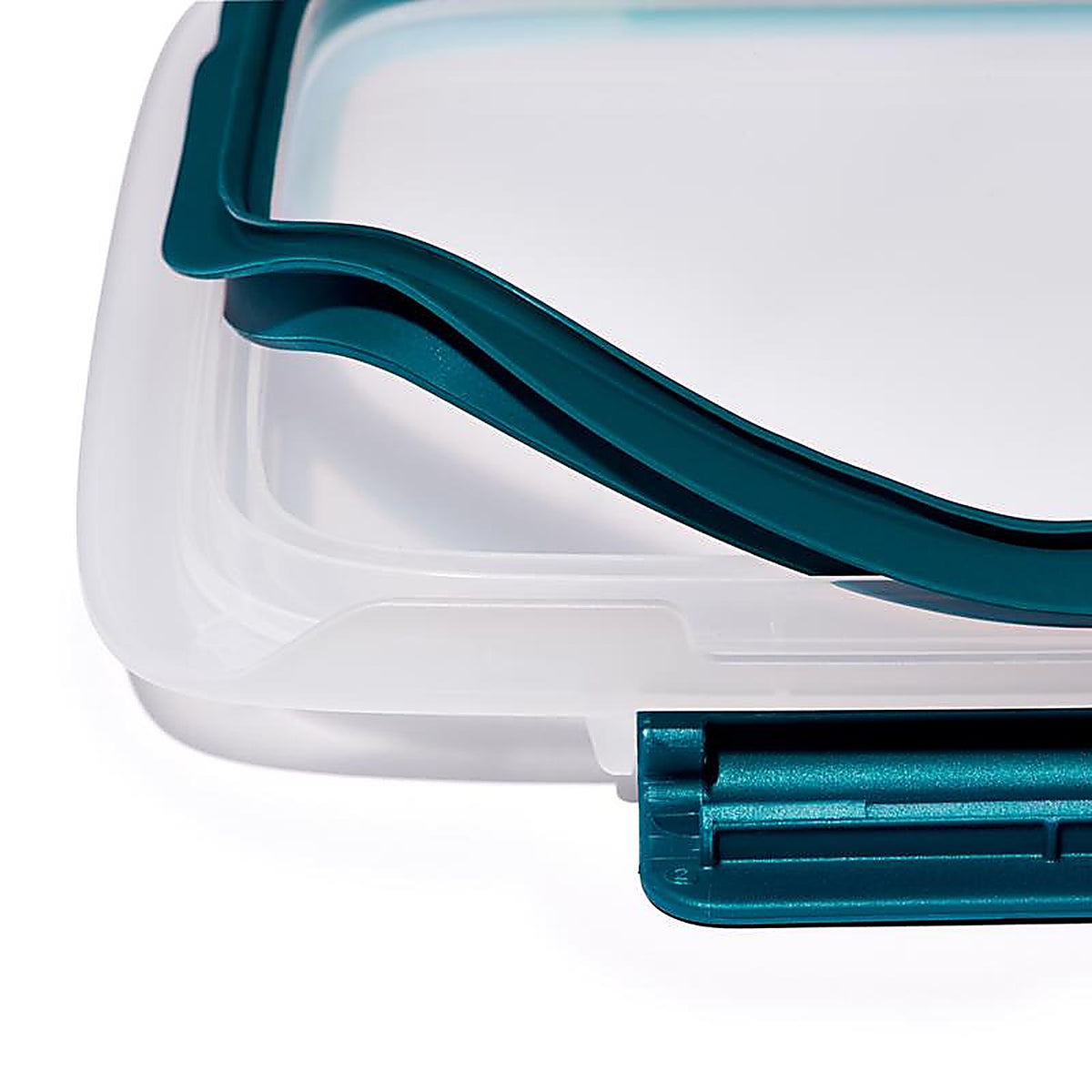 OXO - 11301500 - Good Grips 6.3 Cups White and Blue Split Food Container w/Lid 1 Pack