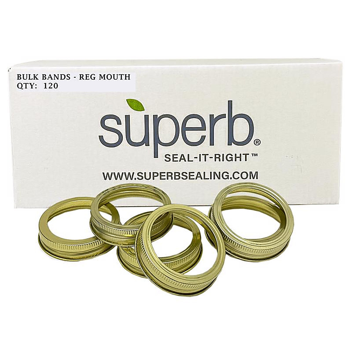 Superb - 90407 - Regular Mouth Canning Rings 120 Pack