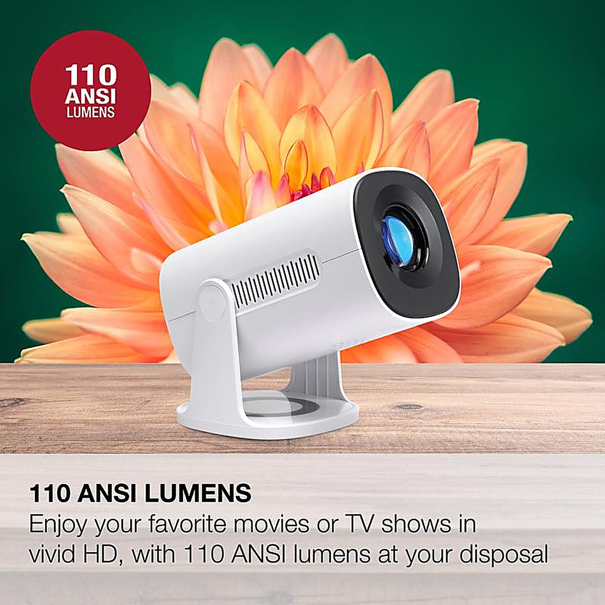 GPX - PJ505W - 140 In. Projection Portable Projector 720P
