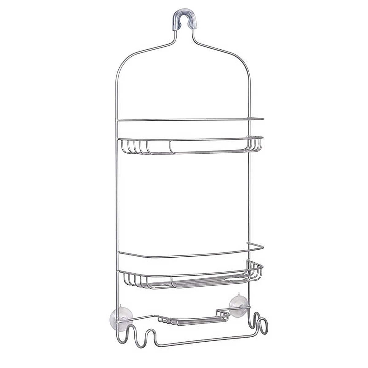 Zenna - 7542NN - Home 24 In. H X 8 In. W X 5 In. L Satin Nickel Shower Caddy