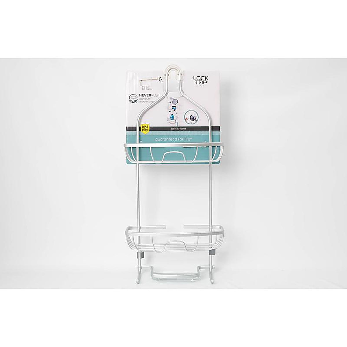 Zenna Home - 7418ALL02 - 24 In. H X 11 In. W X 4.88 In. L Brushed Shower Caddy