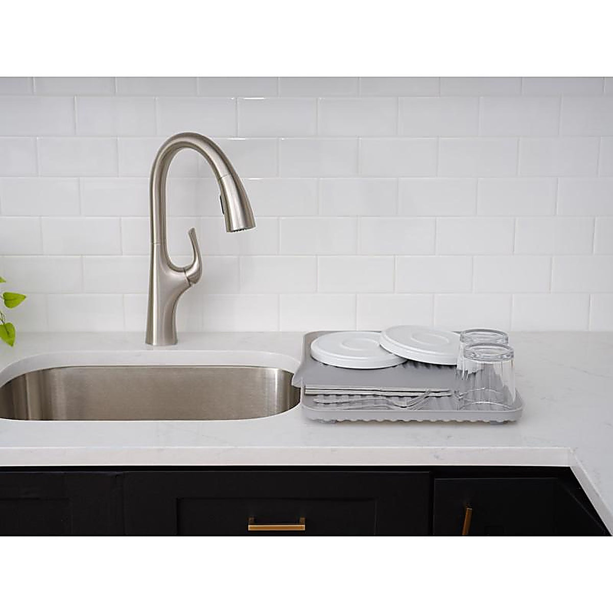 Core Home - 60683-AC - Gray Plastic Sink Drain Board