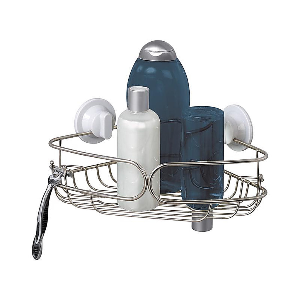 Zenna Home - 7844STL2 - Chrome Silver Stainless Steel Corner Basket