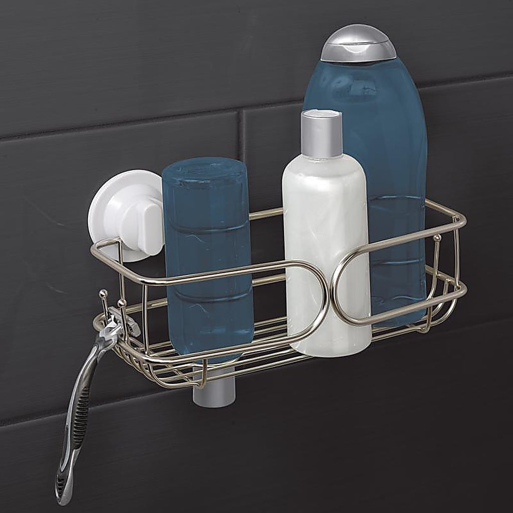 Zenna Home - 7842STL2 - Chrome Silver Stainless Steel Shower Basket