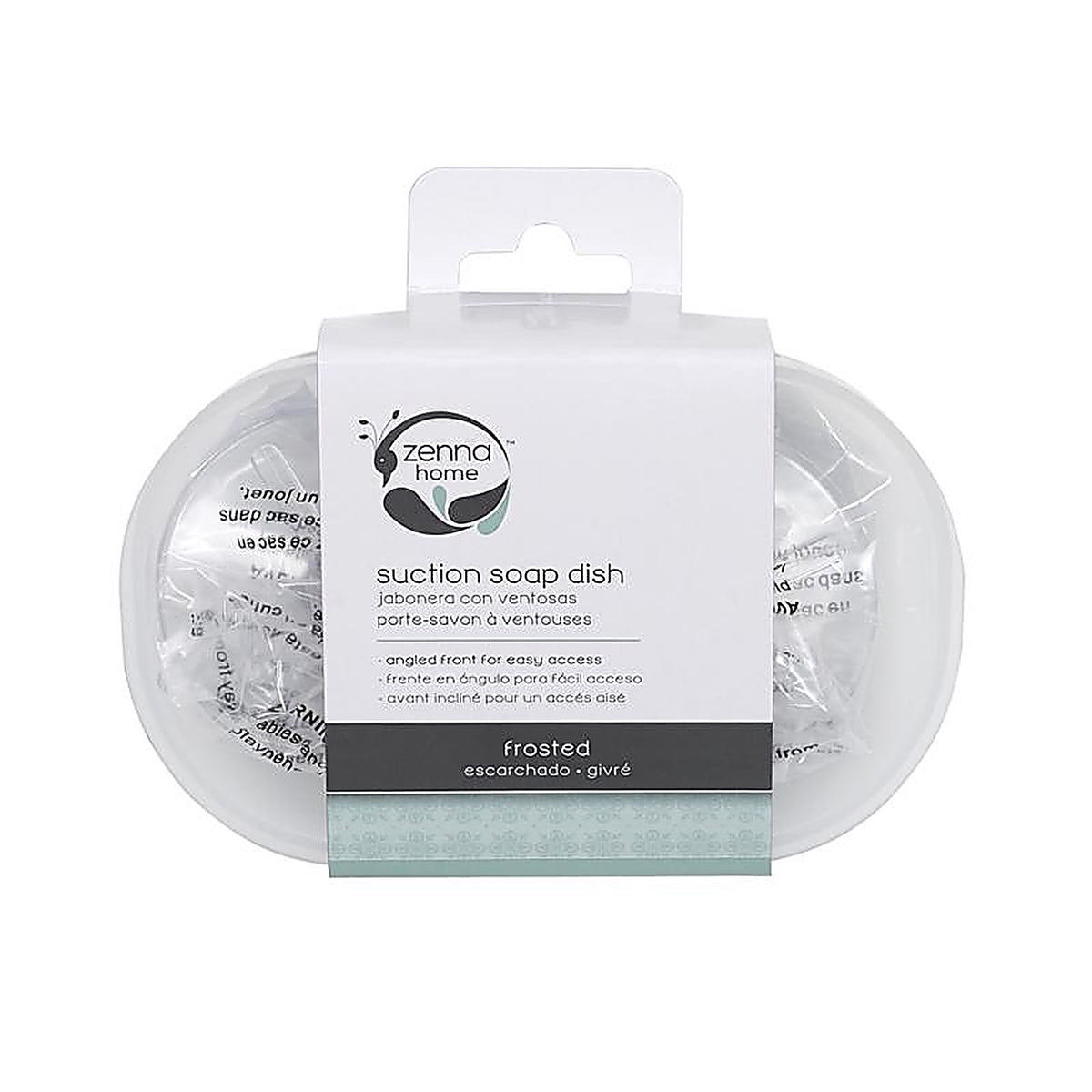 Zenna Home - 2615KK2 - Frost Clear Plastic Soap Dish