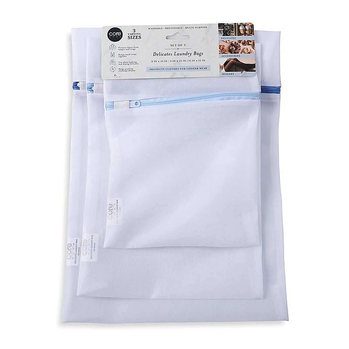 Core Home - 53107-AC - White Plastic Laundry Bag