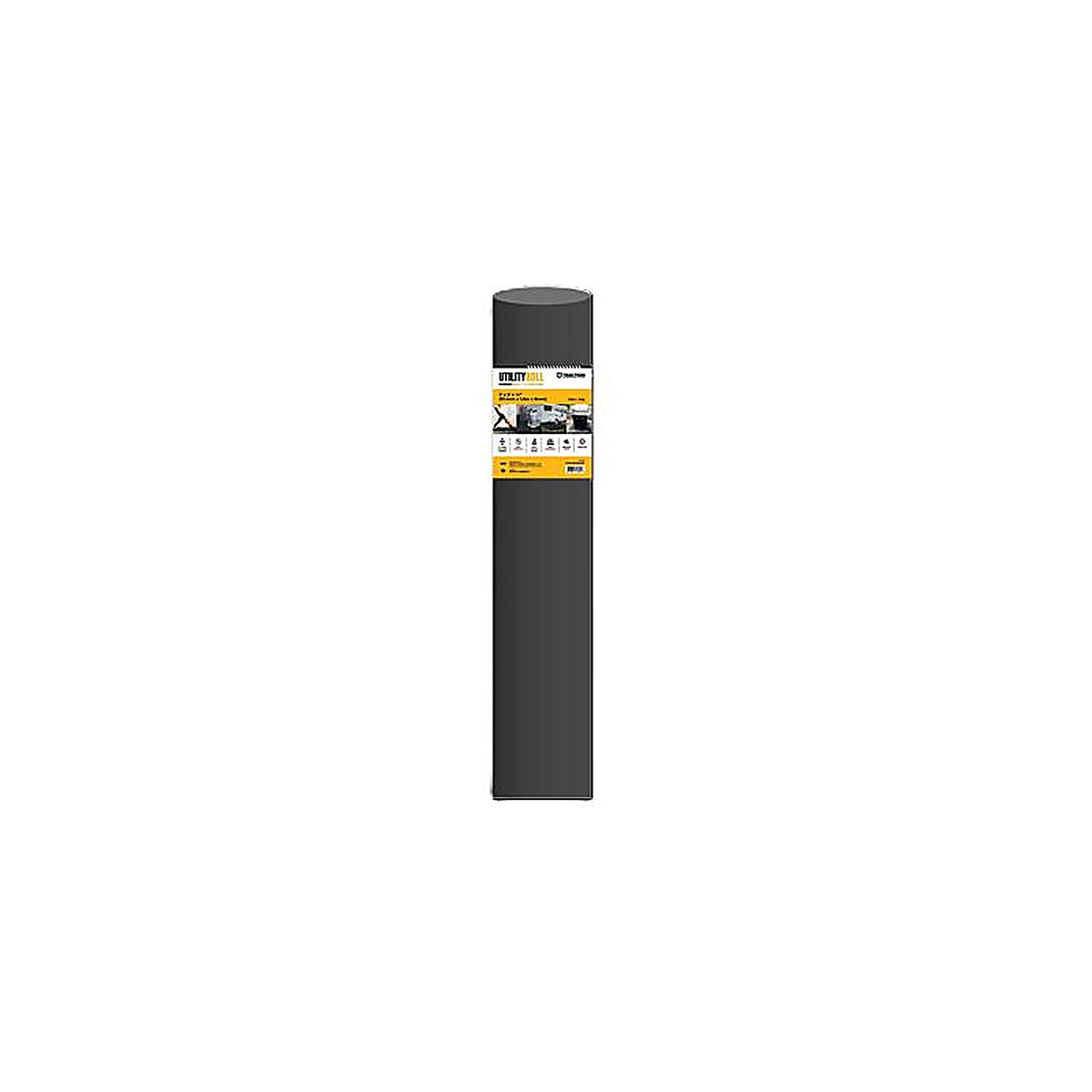 Traction - 3003269 - 36 In. W X 60 In. L Black Rubber Utility Mat