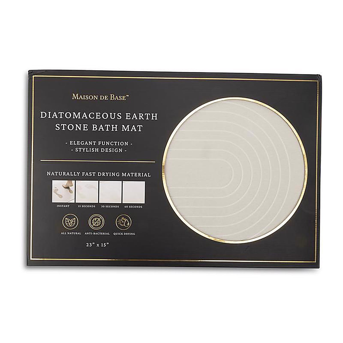 Core Home - AC66508 - 24 In. L X 16 In. W White Rubber Bath/Shower Cushion Mat