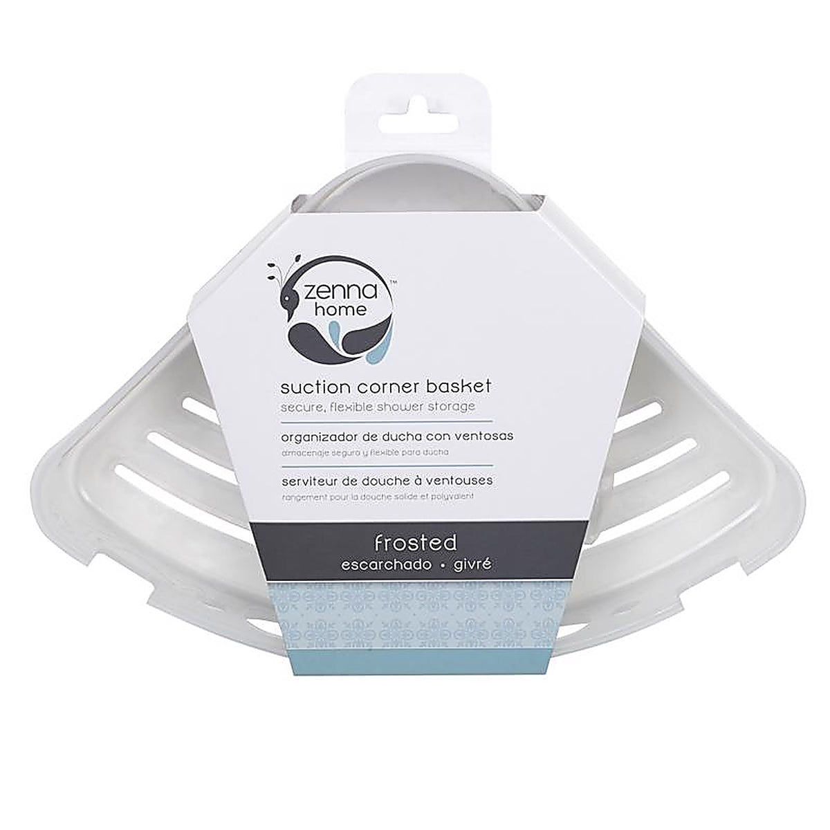 Zenna Home - 394KK2 - 2.5 In. H X 10.75 In. W X 7.3 In. L Suction Corner Basket