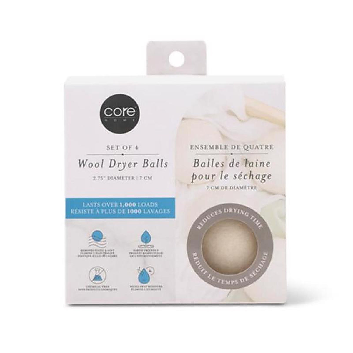 Core Home - AC66704 - Fresh Scent Dryer Ball Balls 4 Pack