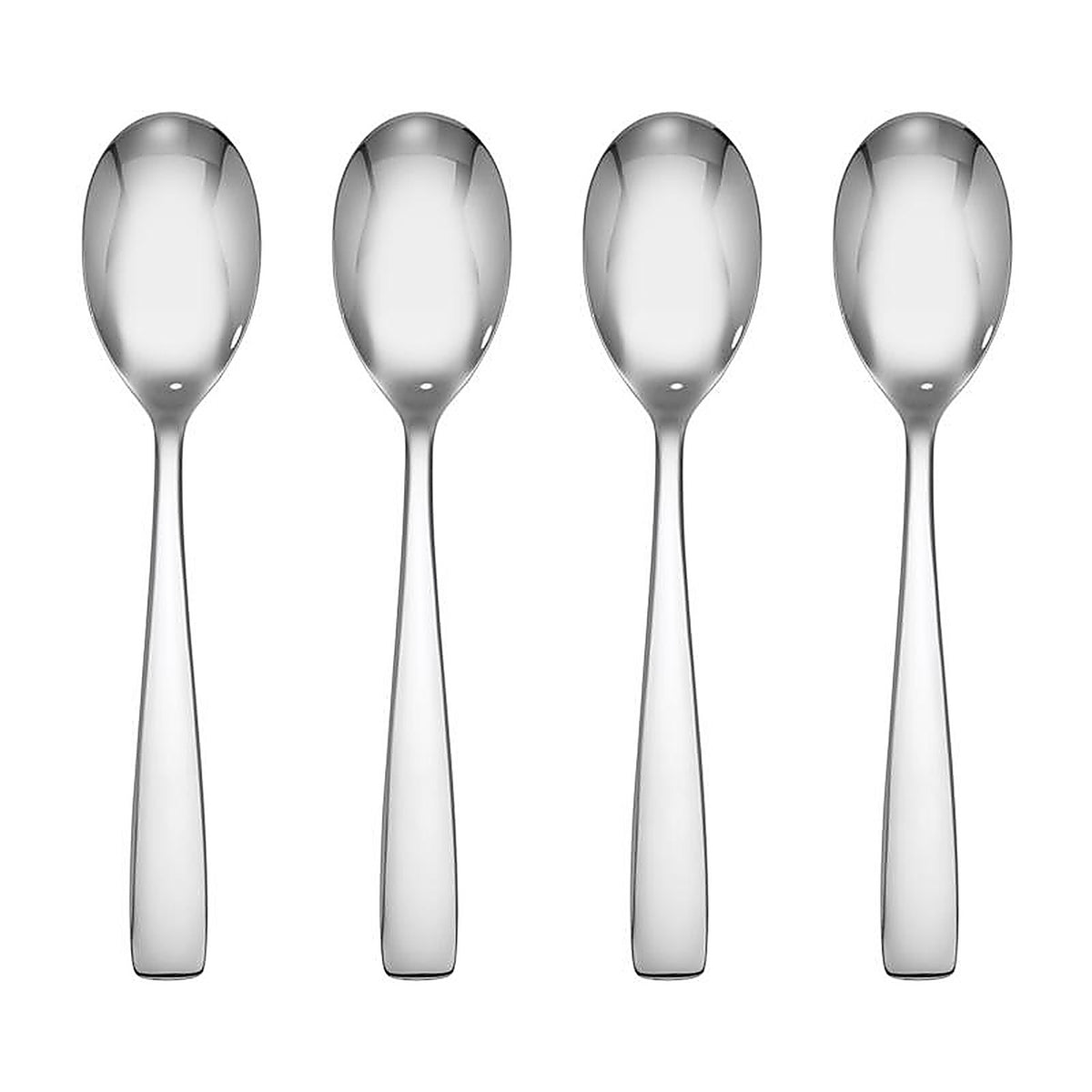 Hampton Forge - 898602 - Austin Silver Stainless Steel Flatware Teaspoon Set 4 Piece