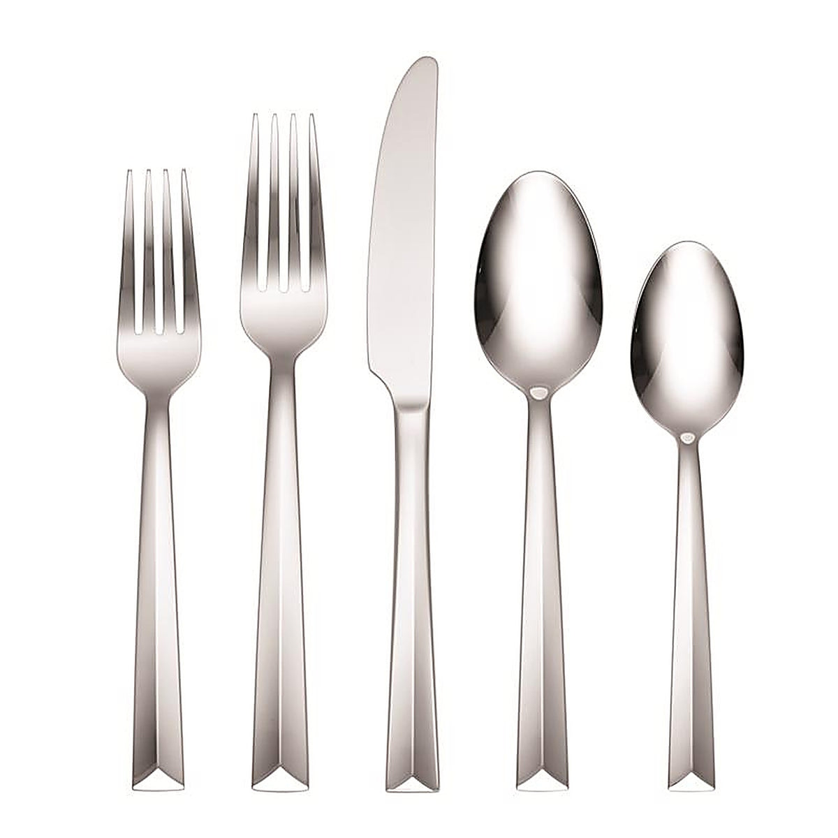 Hampton Forge - 894317 - Moxie Silver Stainless Steel Flatware Set 20 Piece