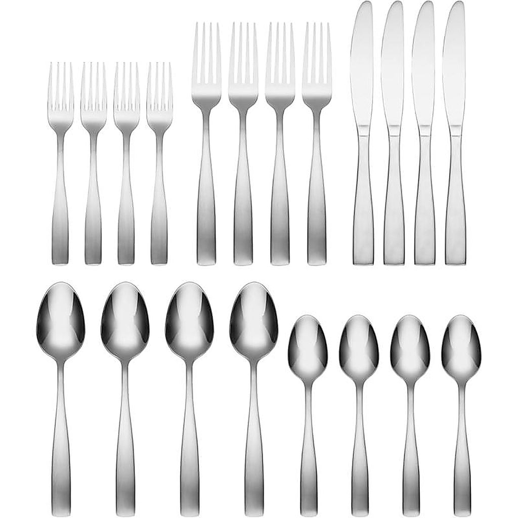Cambridge - 26320CSLG12 - Madison Silver Stainless Steel Flatware Set 20 Piece