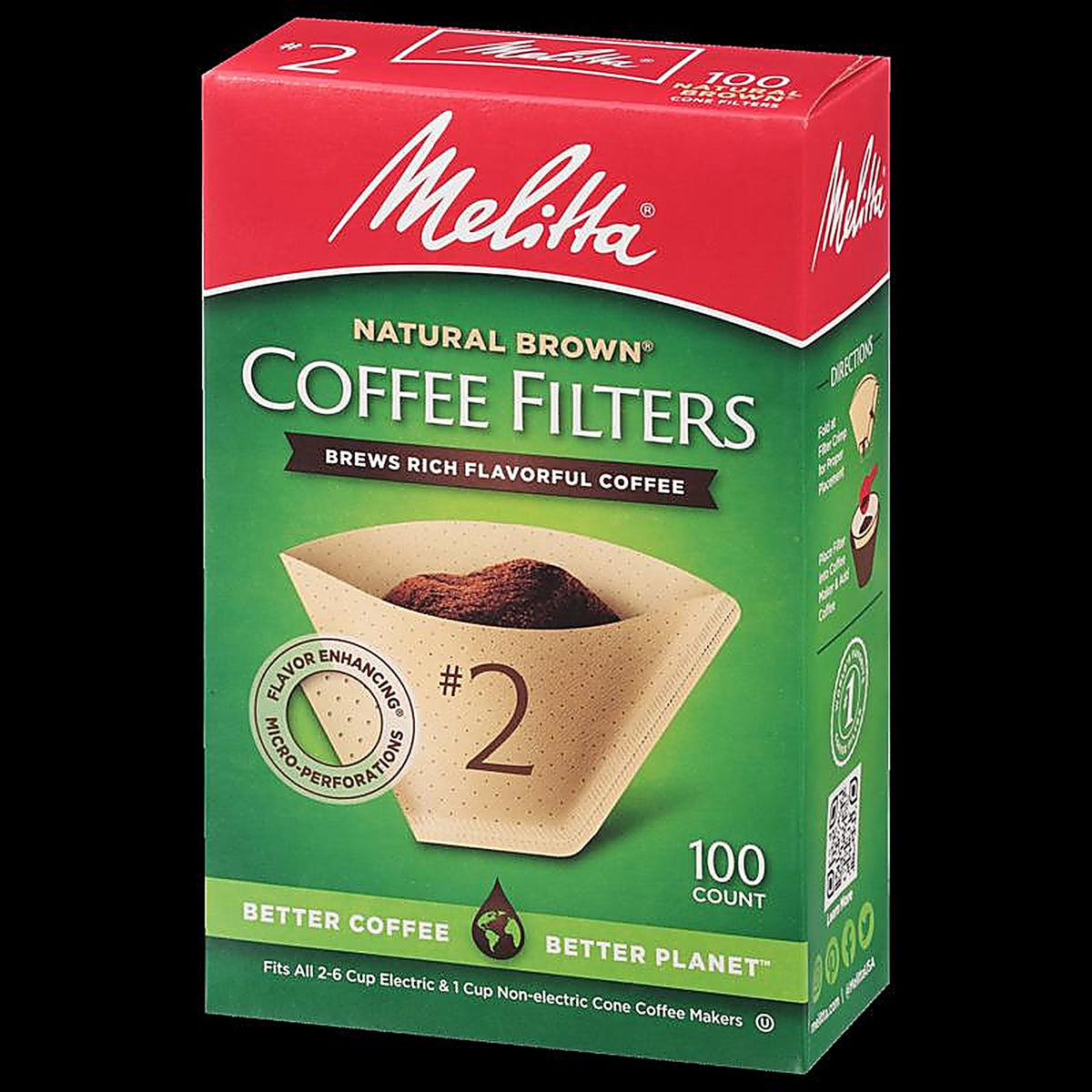 Melitta - 622752 - 6 Cups Brown Cone Coffee Filter 1 Pack
