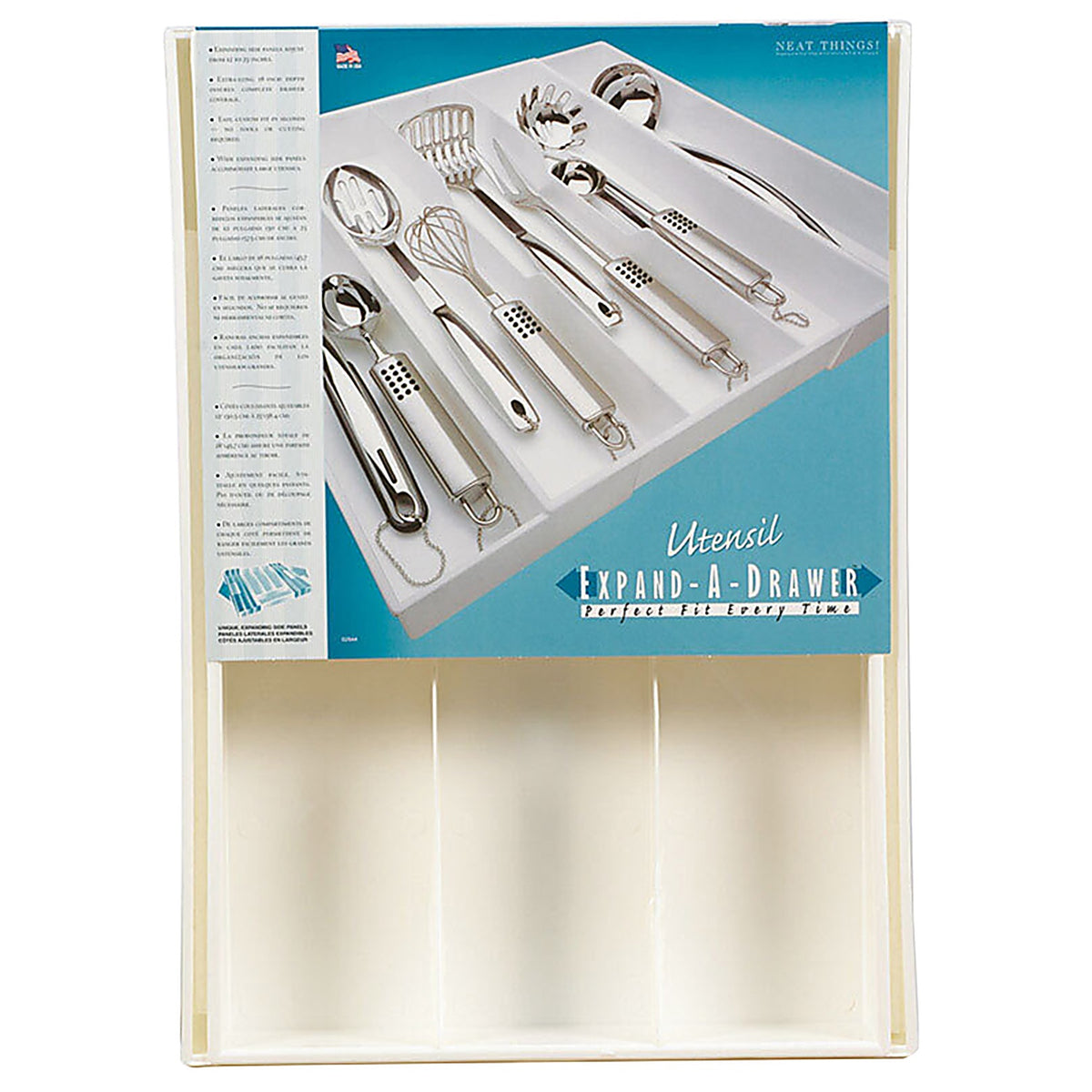 Dial Industries - 02544 - 2 In. H X 23 In. W X 18 In. D Plastic Adjustable Utensil Tray