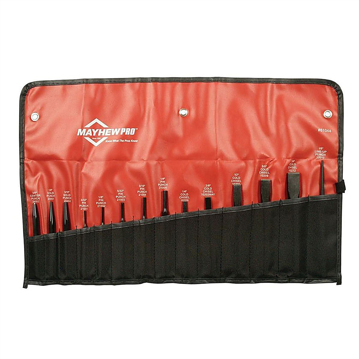 Mayhew - 61044 - 14 Piece Punch and Chisel Set